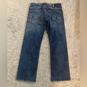 Mens Silver Zac Jean Relaxed Bootcut 32w-30L